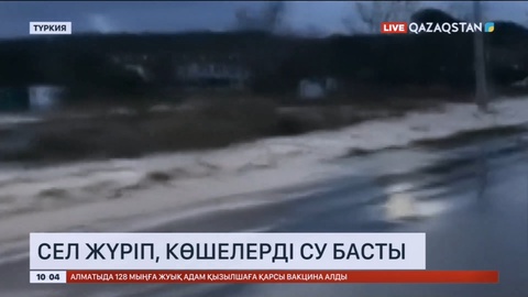 Түркияда сел жүріп, көшелерді су басты