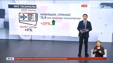 Елімізде бір жылда әуе билеттерінің бағасы 9% қымбаттады