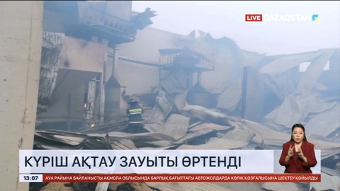 Қызылорда облысында күріш ақтау зауыты өртенді