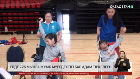 Елде 725 мыңға жуық мүгедіктігі бар адам тіркелген