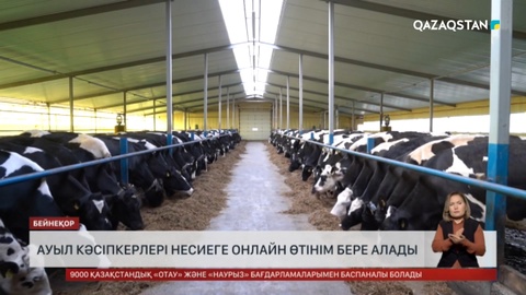 Ауыл кәсіпкерлері несиеге онлайн өтінім бере алады