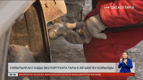 Сұйытылған газды экспорттауға тағы 6 ай шектеу қойылды