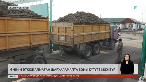 Жетісу облысында өнімін өткізе алмаған шаруалар апталап күтуге мәжбүр