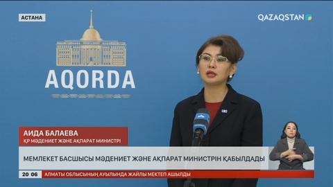 Мемлекет басшысы Мәдениет және ақпарат министрін қабылдады