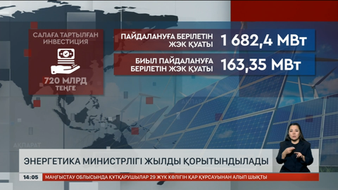 Энергетика министрлігі жылды қорытындылады
