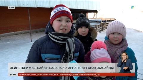 СҚО-да зейнеткер жыл сайын балаларға арнап сырғанақ жасайды