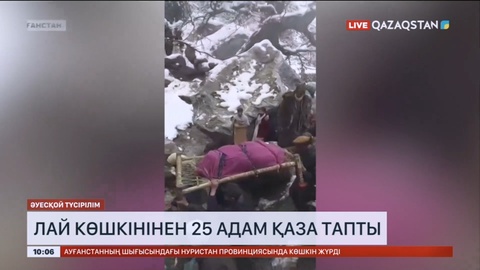 Ауғанстанда лай көшкінінен 25 адам қаза тапты