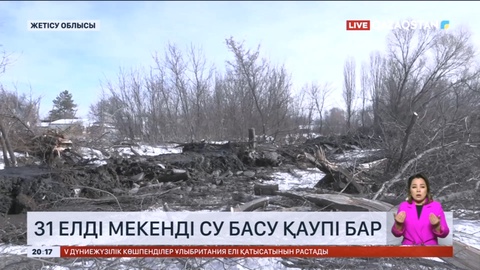 Жетісу облысында 31 ауылды су басуы мүмкін