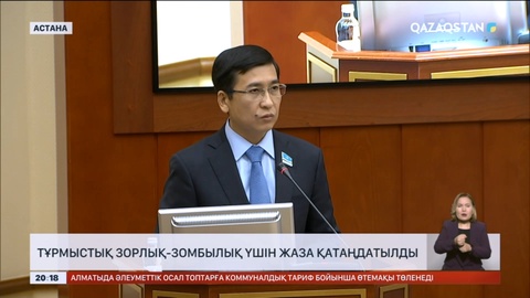 Тұрмыстық зорлық-зомбылық үшін жаза қатаңдатылды