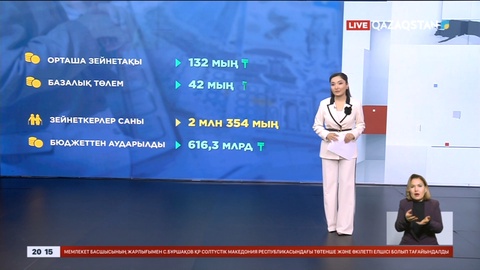 Орташа зейнетақы мөлшері 132 мың теңгеден асты