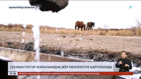 Қызылорда облысында 224 мың гектар жер мемлекетке қайтарылды