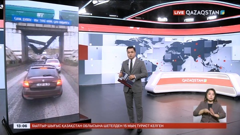 Түркістан облысында теміржол өткелі қирады