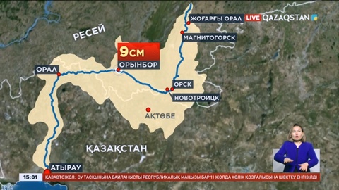 Оралдағы Жайық өзенінің жағасында 100 шақырымнан асатын бөгет жасалды