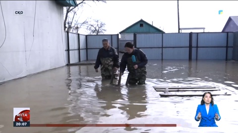 Солтүстік Қазақстанда Прибрежное елдімекені 12 сәуірден бері судың ортасында тұр