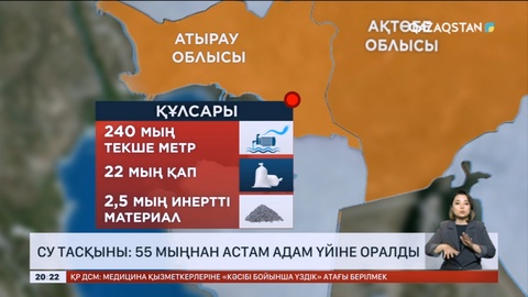Су тасқыны: 55 мыңнан астам адам үйіне оралды