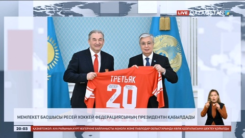 Мемлекет басшысы Ресей хоккей федерациясының президентін қабылдады