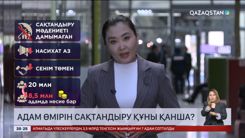 Адам өмірін сақтандыру құны қанша?