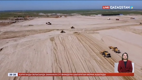 Түркістан облысында ең ірі жылыжай салынып жатыр