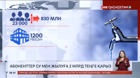 Алматылықтар су мен жылуға 2 млрд теңге қарыз