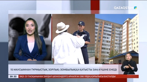 15 маусымнан тұрмыстық зорлық-зомбылыққа қатысты заң күшіне енеді