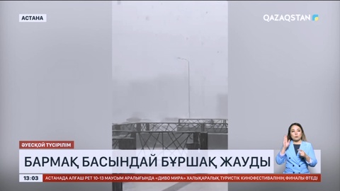Астанада бұршақ жауды