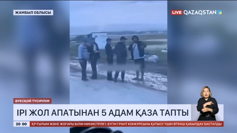 Жамбыл облысында ірі жол апатынан 5 адам қаза тапты