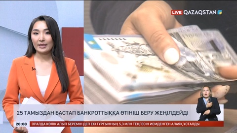 25 тамыздан бастап банкроттыққа өтініш беру жеңілдейді