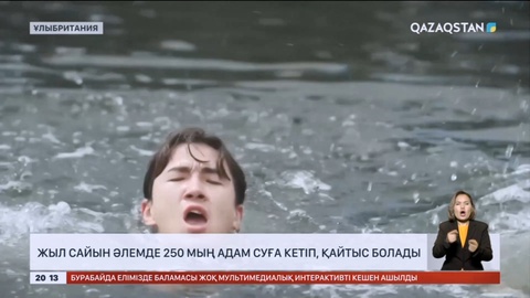 Жыл сайын әлемде 250 мың адам суға кетіп, қайтыс болады