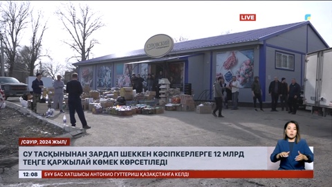 Су тасқынынан зардап шеккен кәсіпкерлерге 12 млрд теңге қаржылай көмек көрсетіледі