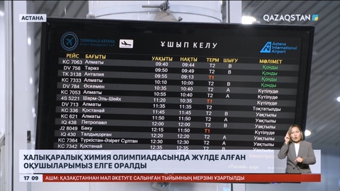 Сауд Арабияда өткен Олимпиаданың жеңімпаздары Астанаға оралды