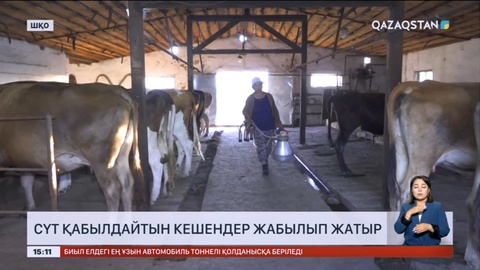 Шығыста сүт қабылдайтын кешендер жабылып жатыр