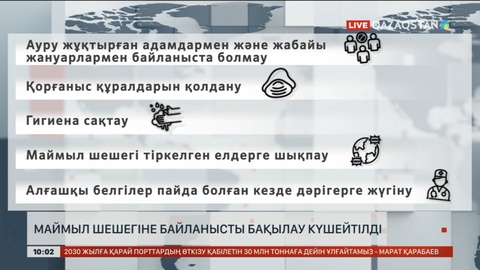 Маймыл шешегіне байланысты бақылау күшейтілді