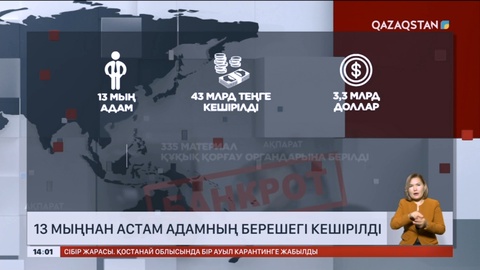 13 мыңнан аса қазақстандық банкрот деп танылды