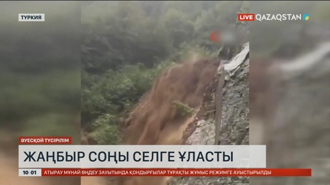 Түркияның батысындағы Трабзон қаласында жаңбыр соңы селге ұласты