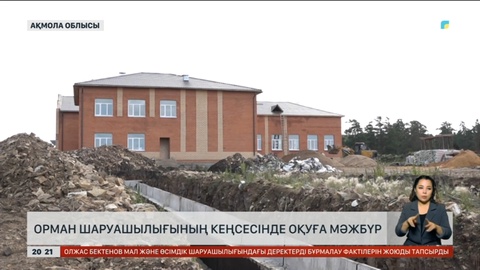 Ақмола облысында екі ауылдың балалары орман шаруашылығының кеңсесінде оқуға мәжбүр