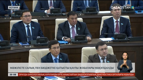Мәжілісте салық пен бюджетке қатысты қаулы жобалары мақұлданды