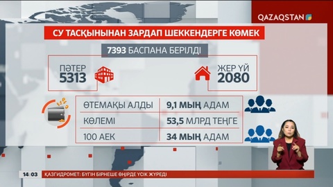 Су тасқынынан зардап шеккен 7393 отбасыға жаңа баспана берілді