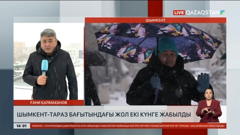 Шымкент – Тараз бағытындағы жол екі күнге жабылды