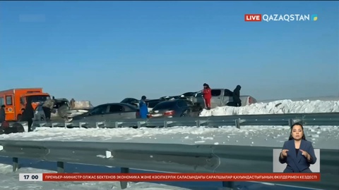 «Қарағанды – Балқаш» тас жолында 19 көлік соқтығысты