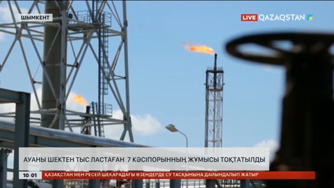 Шымкентте ауаны шектен тыс ластаған 7 кәсіпорынның жұмысы тоқтатылды