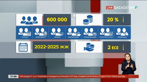 Биыл 600 мыңға жуық азаматтық қызметшінің жалақысы өседі
