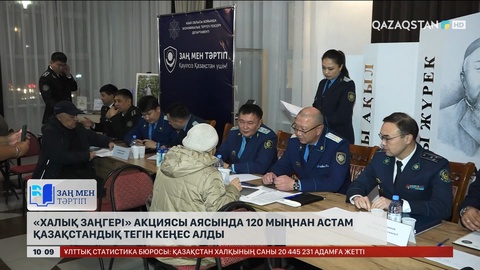 «Халық заңгері» акциясы аясында 120 мыңнан астам қазақстандық тегін кеңес алды
