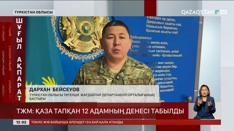 Қаза тапқан 12 адамның денесі табылды