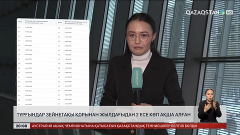 Тұрғындар зейнетақы қорынан жылдағыдан 2 есе көп ақша алған