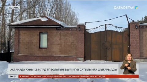 1,8 млрд теңгелік баспана: Аукционға қойылған зәулім үй қандай?