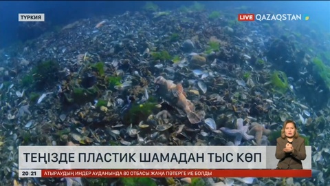 Анталия маңындағы жағалауда пластик мөлшерден тыс көбейіп кеткен