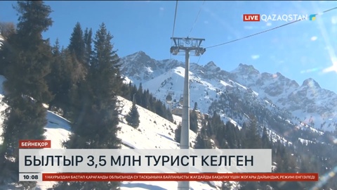 Былтыр елімізге 3,5 млн турист келген