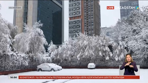 Өзбекстан да қалың қар астында қалды