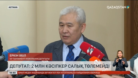 Депутат: 2 млн кәсіпкер салық төлемейді