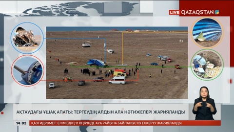 Ақтаудағы ұшақ апатының алдын ала себептері жарияланды